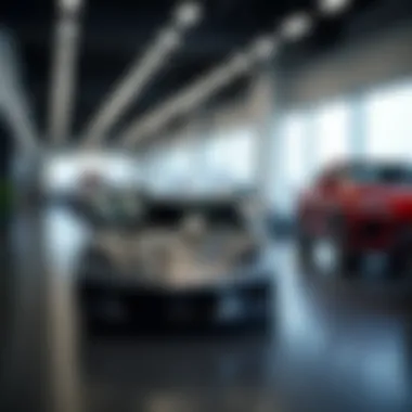 Car dealership highlighting financing deals