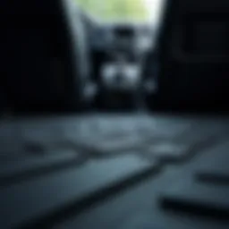 Different types of floor mats for SUVs displayed