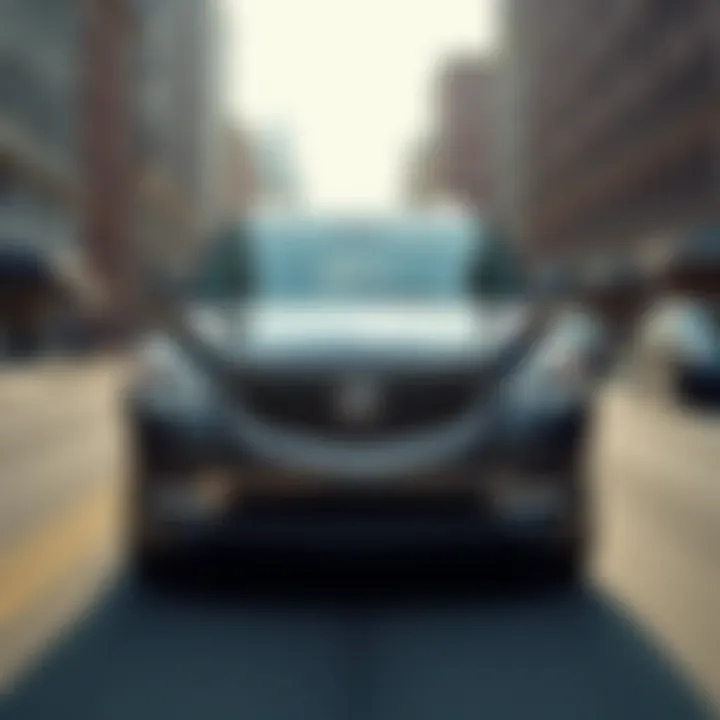 Buick Enclave in a city environment