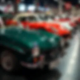 A stunning collection of classic cars on display