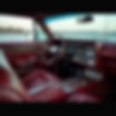 Modern Interior Design of Lincoln Continental Restomod Interior of a Lincoln Continental Restomod featuring modern amenities
