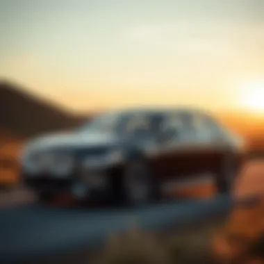 A restored Lincoln Continental in a scenic setting, highlighting its design