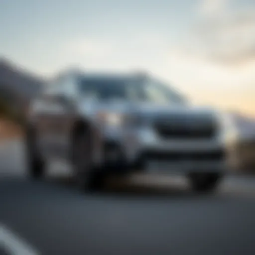 Sleek exterior design of the Outback Crosstrek