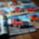 A vibrant display of various truck magazine covers showcasing different models and themes