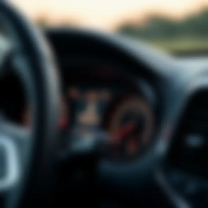 Jeep Cherokee dashboard showing fuel type settings