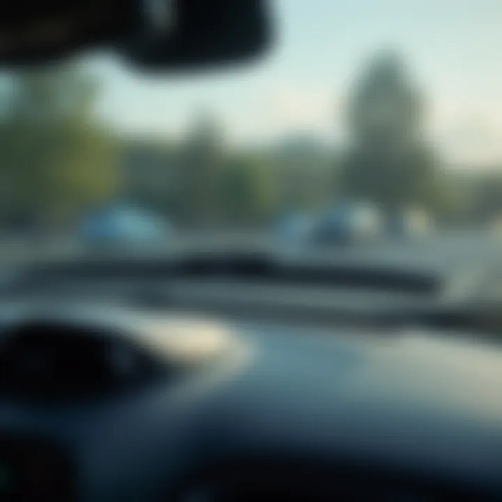 Installation of wiper blades on a vehicle