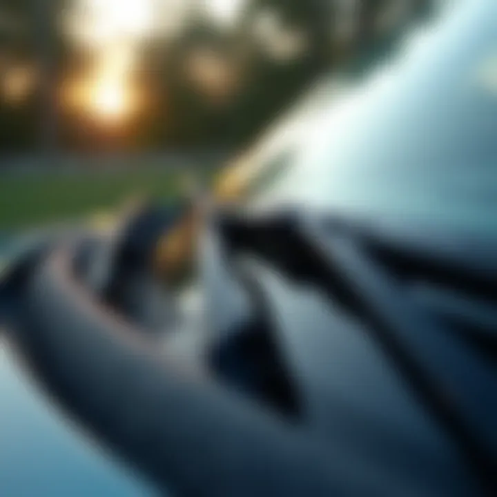 Different types of wiper blades on display